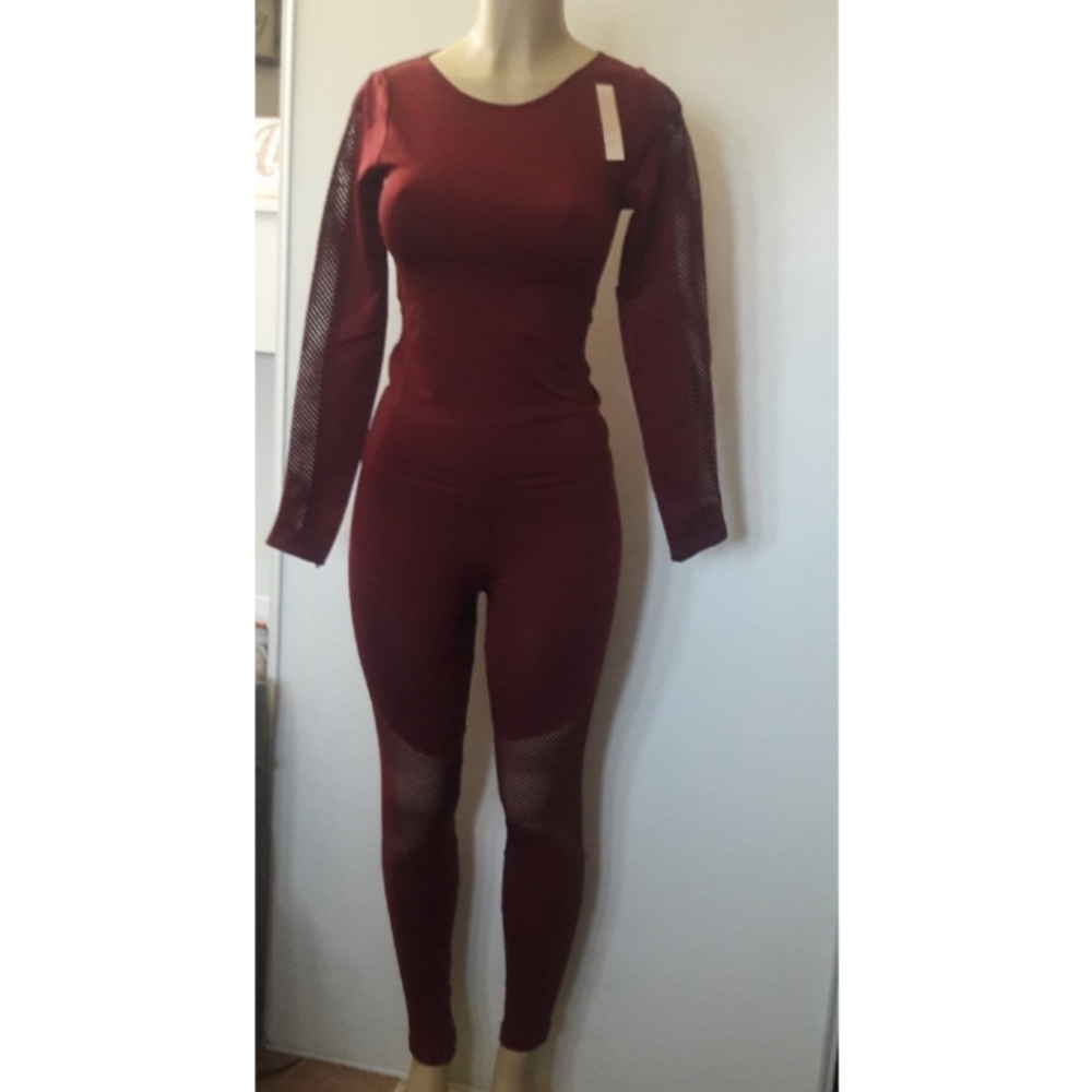 New Seamless gym yoga leggings & Top Set One size - Picture 2 of 9